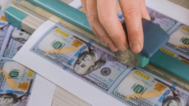 counterfeit bills being made